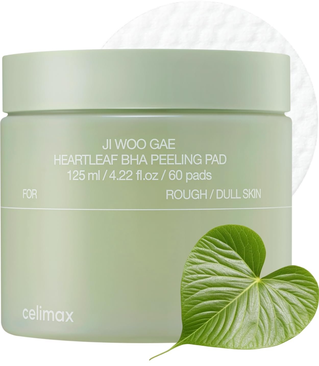 CELIMAX Heartleaf BHA Peeling Pad 60 pads