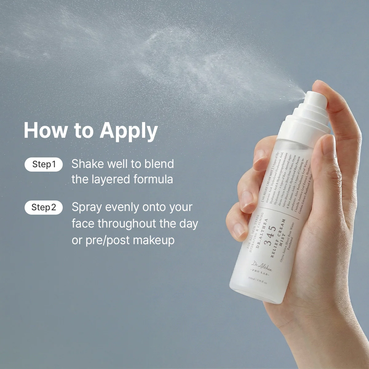 Dr.Althea 345 Relief Cream Mist Mini 60 ml - Image 3